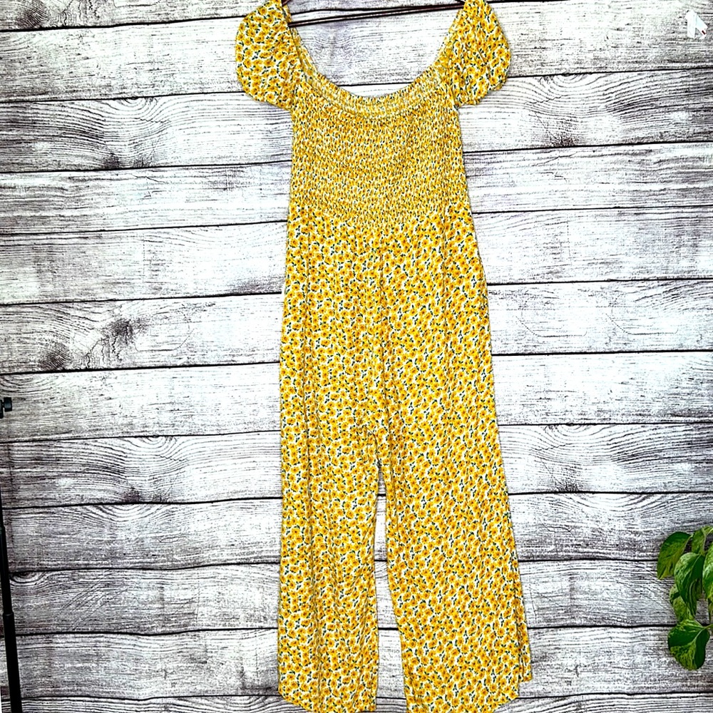 Faithfull The Brand Laszlo Smocked Floral Jumpsuit Anthropologie Size Small - Picture 8 of 10
